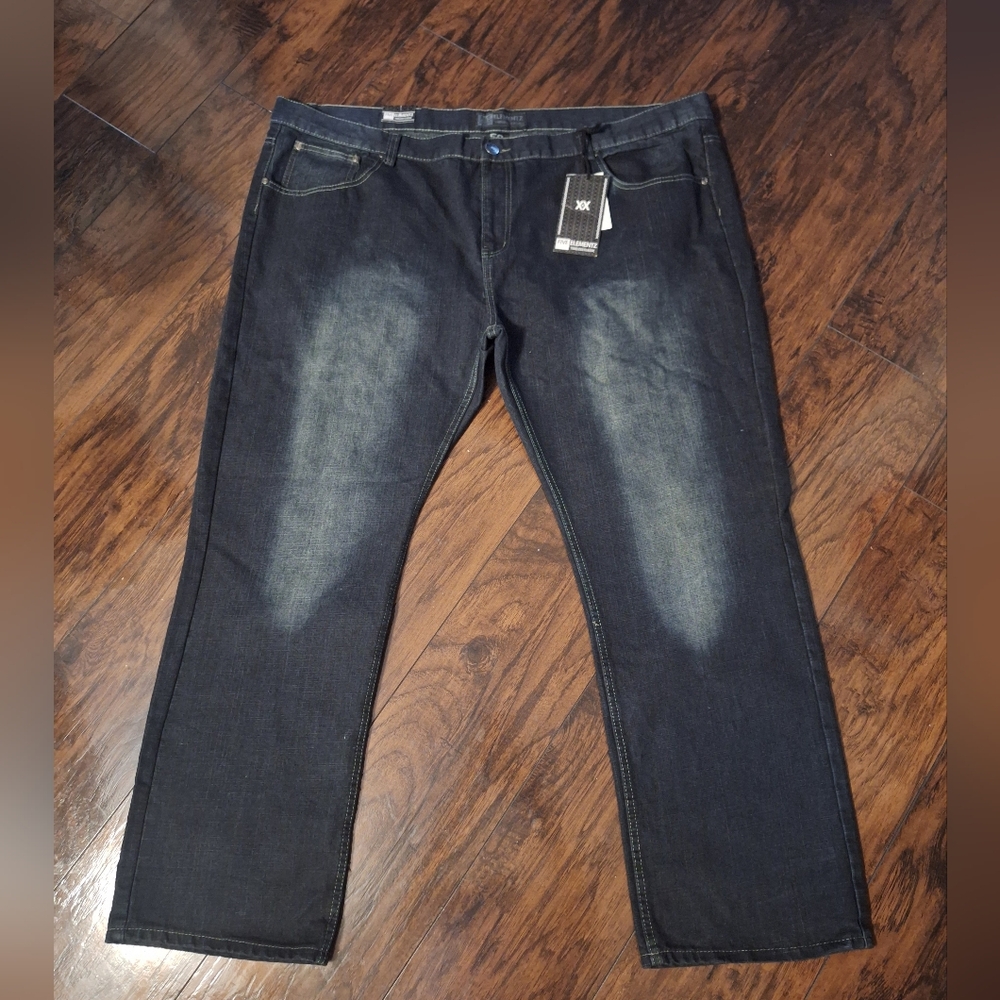 Five Elementz Timeless Classic Men's Dark Blue Jeans.w 50& L 32.
